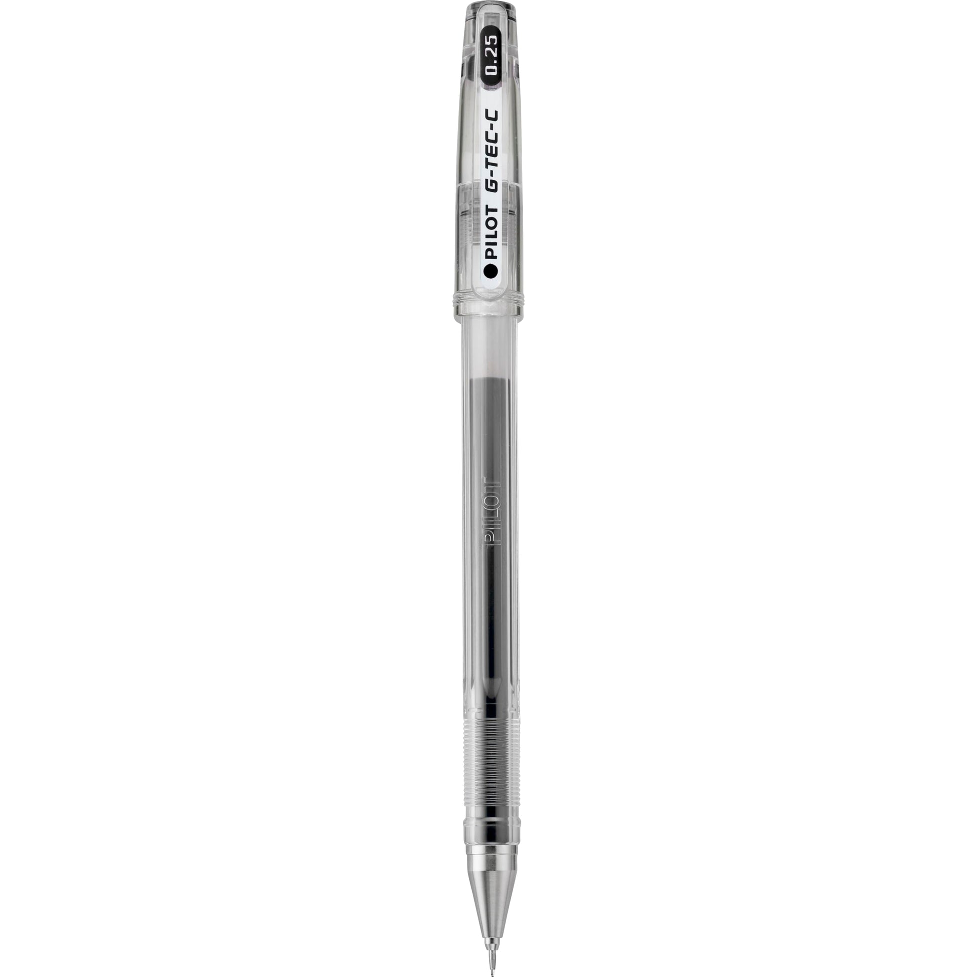 PILOT G-Tec-C Gel Ink Pens, Hyper Fine Point (0.25mm), Black Ink, 12-Pack