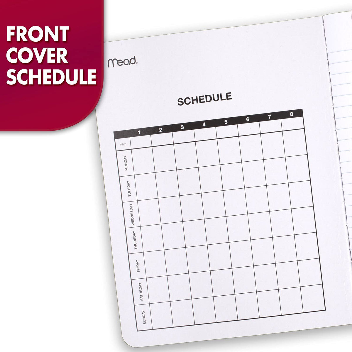Mead Composition Notebook, Wide Ruled Paper, 7.5" x 9.75", 100 Sheets, Black Marble, 12 Pack (72936)