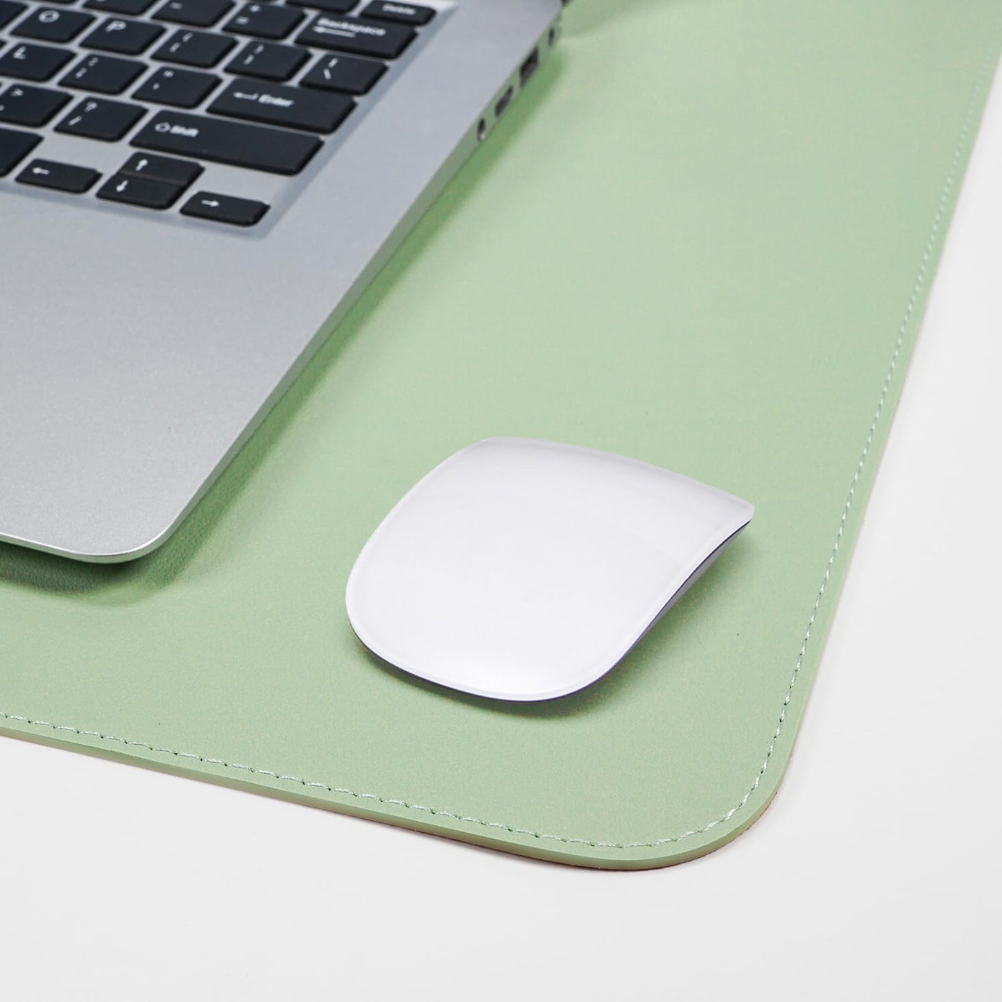AFIING Cork Desk Mat 35.4" x 17", Dual-Sided Natural Cork & PU Leather Desk Pad, Non-Slip