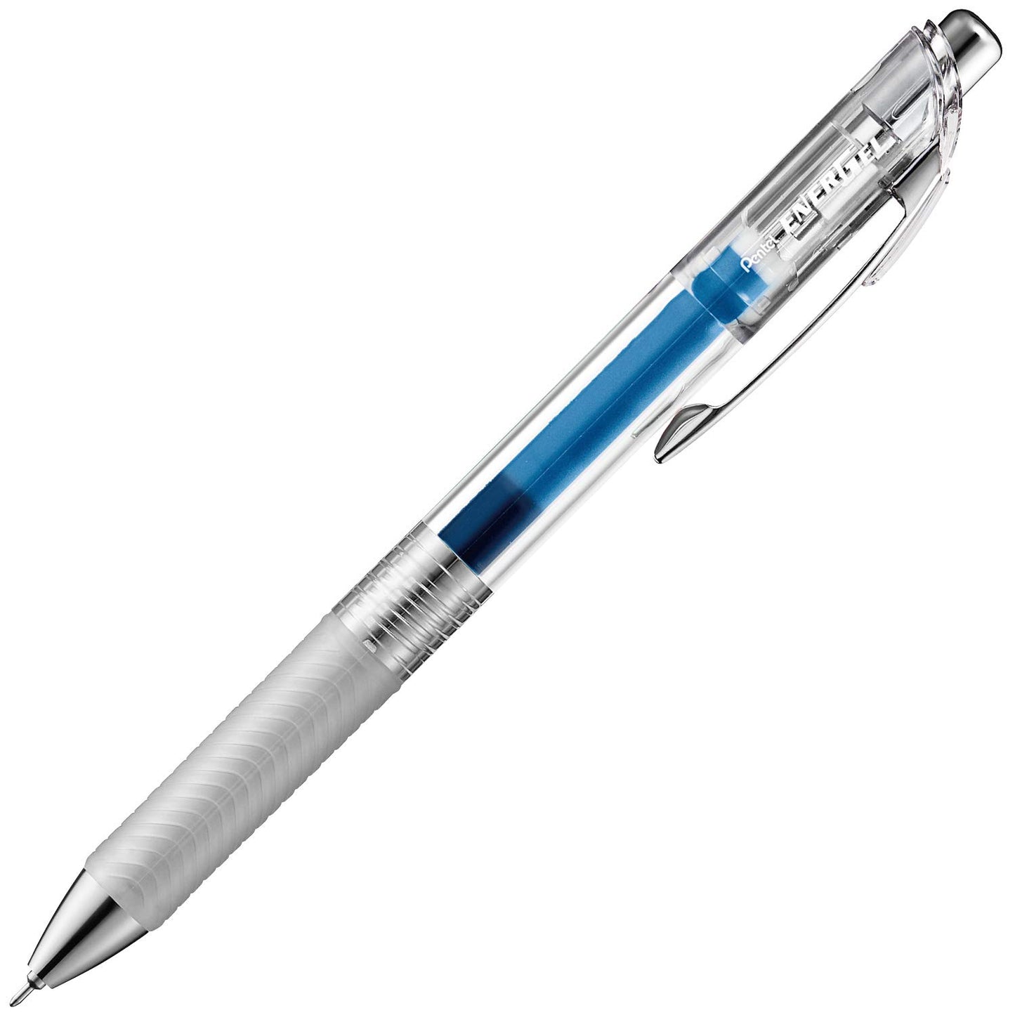 Pentel Gel Ink Ballpoint Pen, ENERGEL IN FREE, 0.5 BLUE, BLN75TL-C, 10 Count
