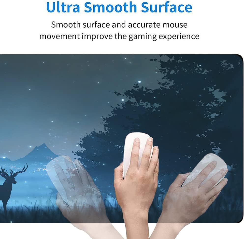 RTGGSEL 31.5x11.8 Inch Non-Slip Long Extended Large Gaming Mouse Pad with Stitched Edges XL Laptops