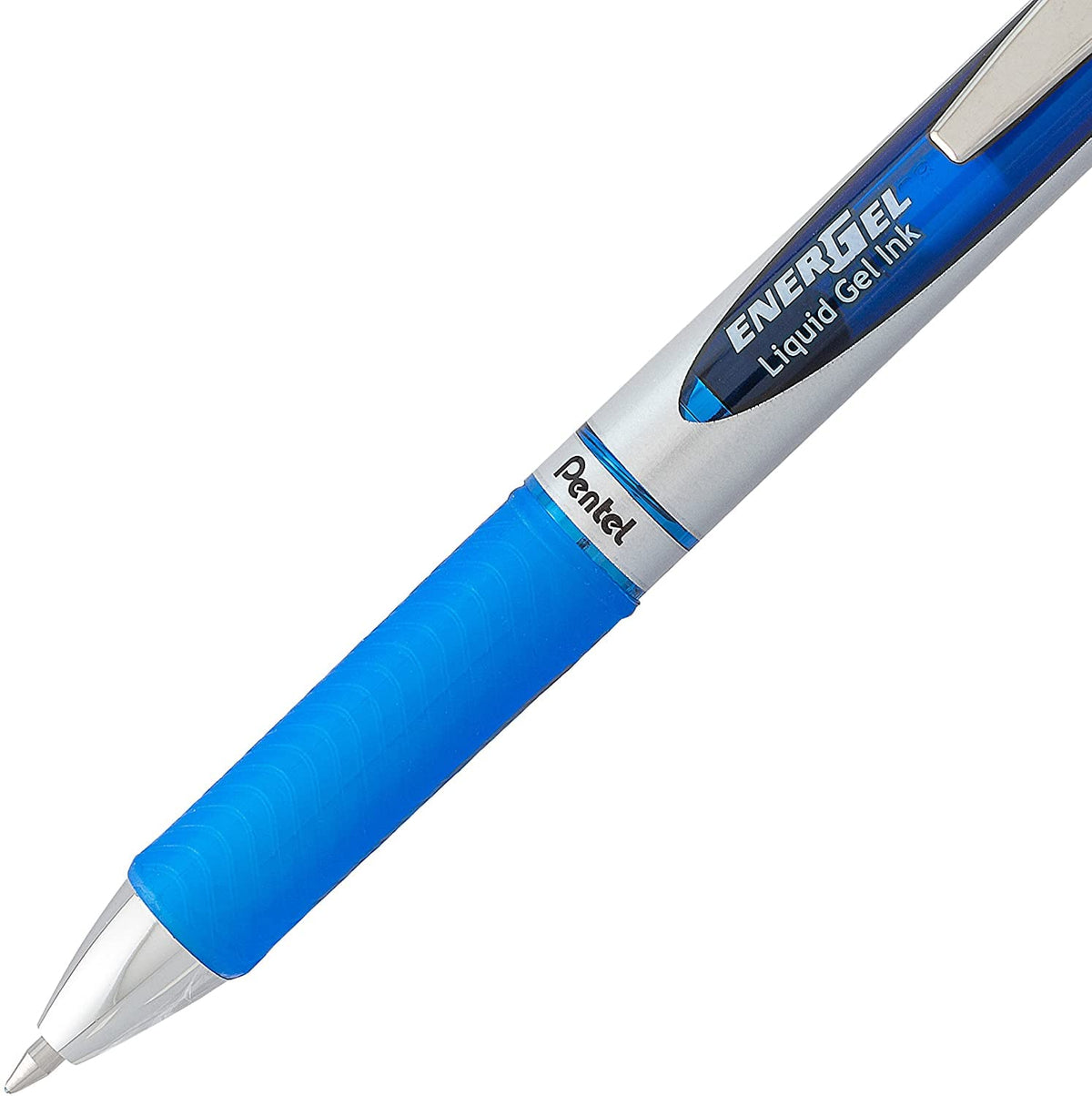 Pentel Energel 0.7 mm Liquid Gel Ink Pens - Pack of 5 Blue Deluxe RTX Pentel Pens with 3 Refills