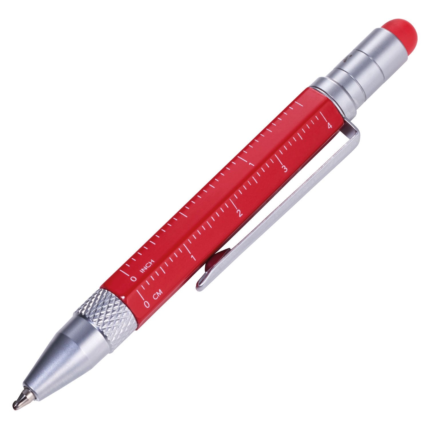 Troika Multi-Tasking Ballpoint Pen (Small), Centimeter/Inch Ruler, Slotted/Phillips Screwdriver