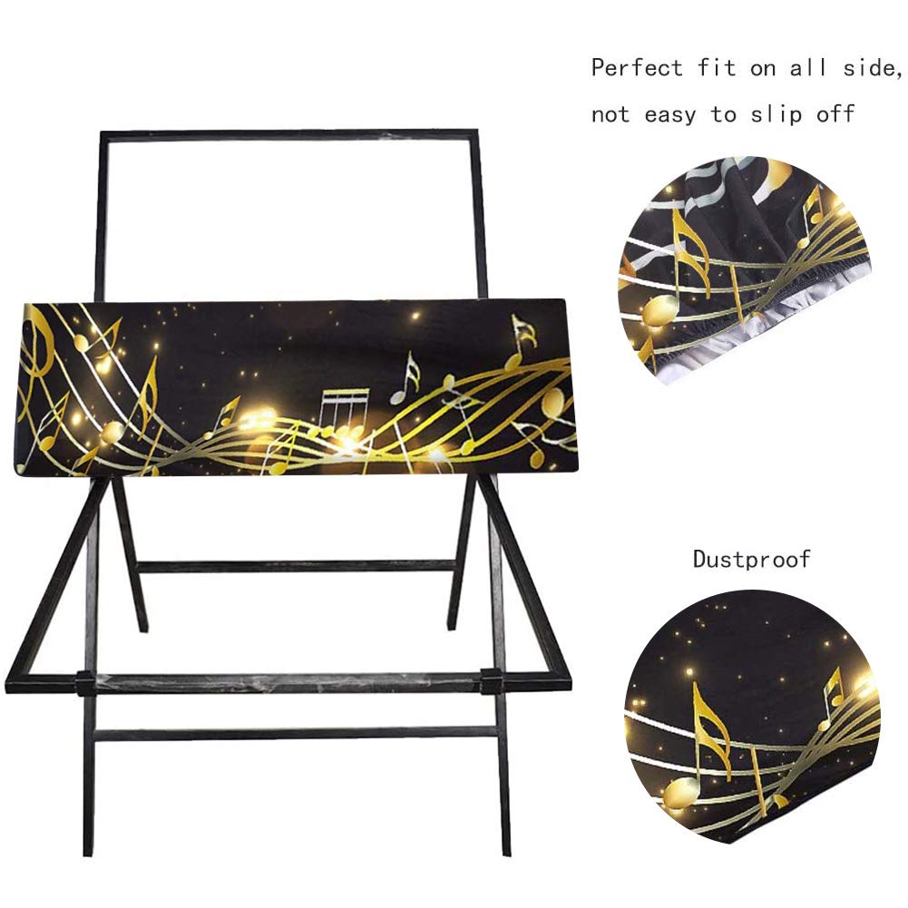 Stretchable Piano Keyboard Dust Cover for 61/88 Keys - Electronic Music Dirt-Proof Cover With