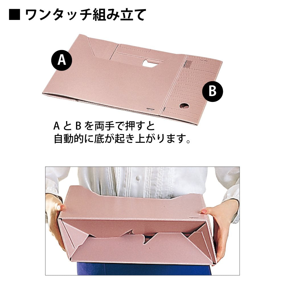 Kokuyo file box S Wide Type A4 gray off -EW450M