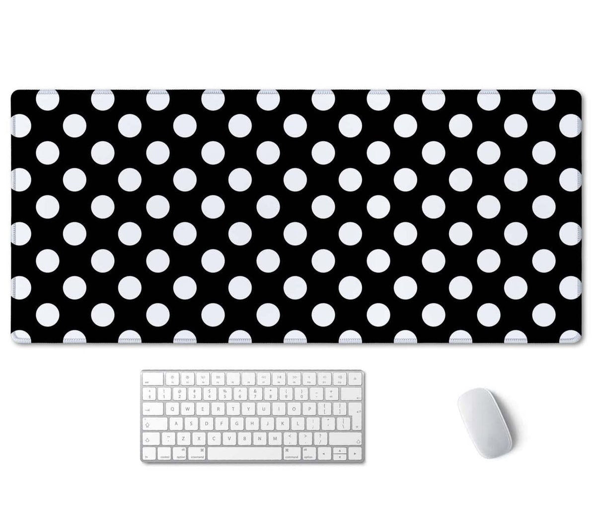 SSOIU Extended Gaming Mouse Pad (35.5x15.7 in), Large Stable Rubber Base Mousepad with Stitched