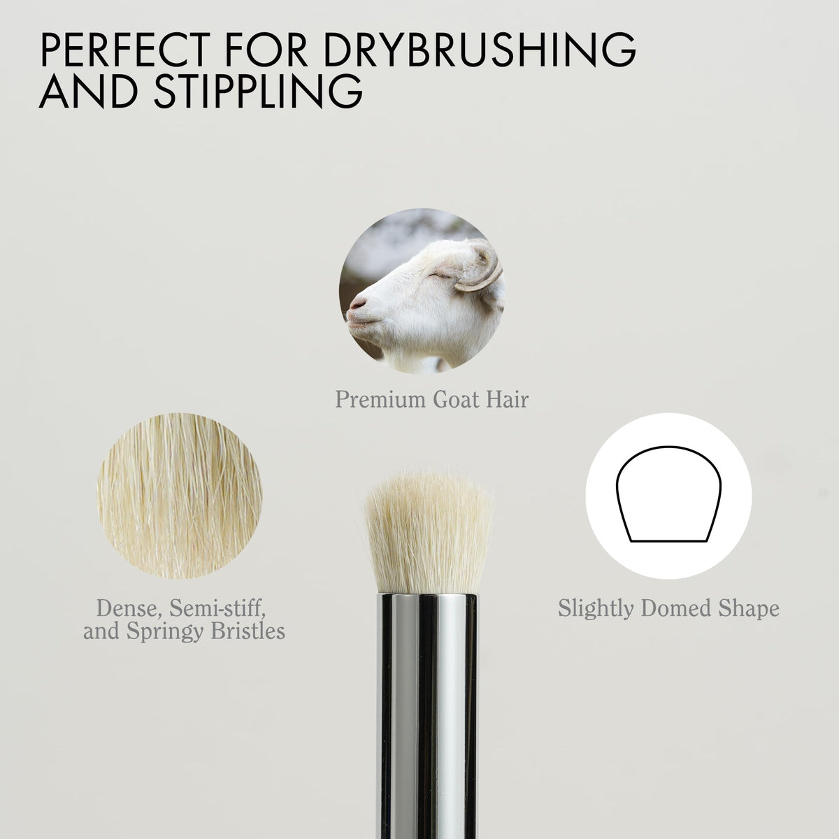 ARTIFY Drybrush Set with Dampening Pad and Brush Soap: 5 Sizes Professional-Grade Dry Brush for