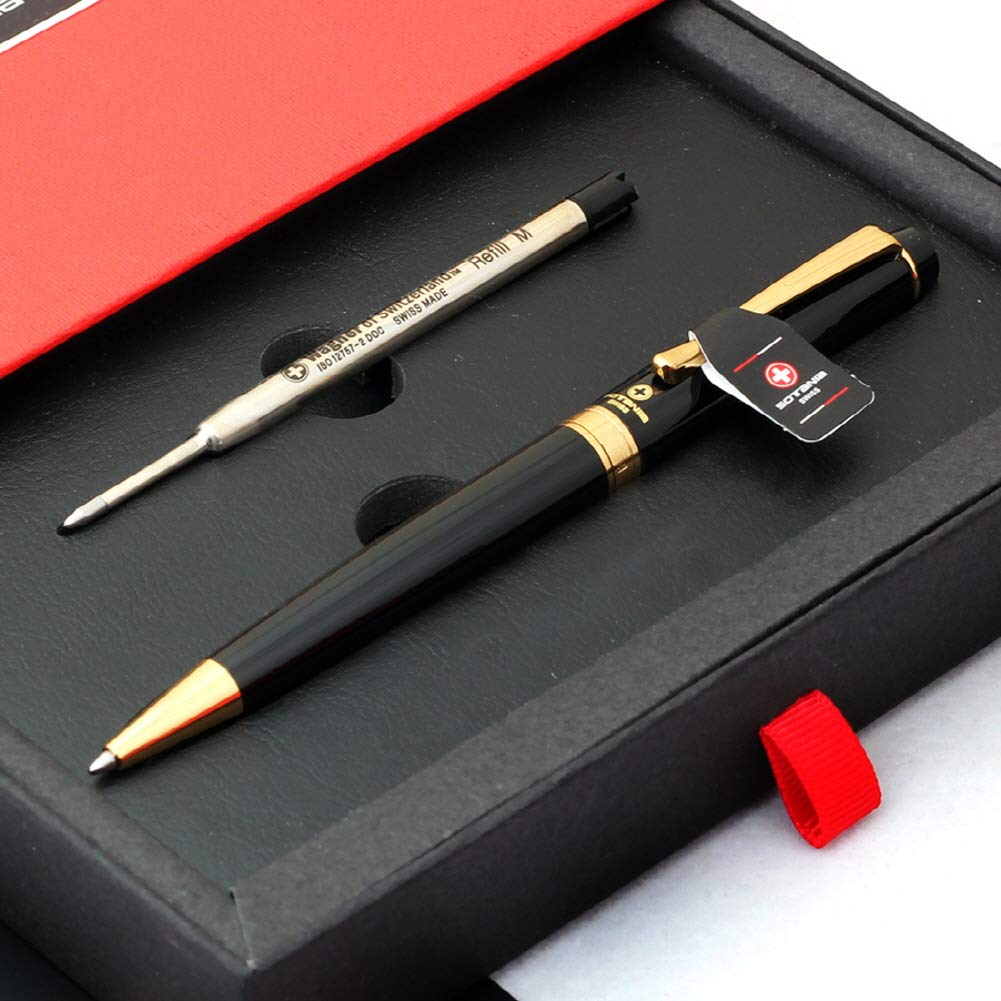 Sotania Free Engraving Swiss Expert Roller Ballpen, Ballpoint pen, Refillable Pens, Retractable