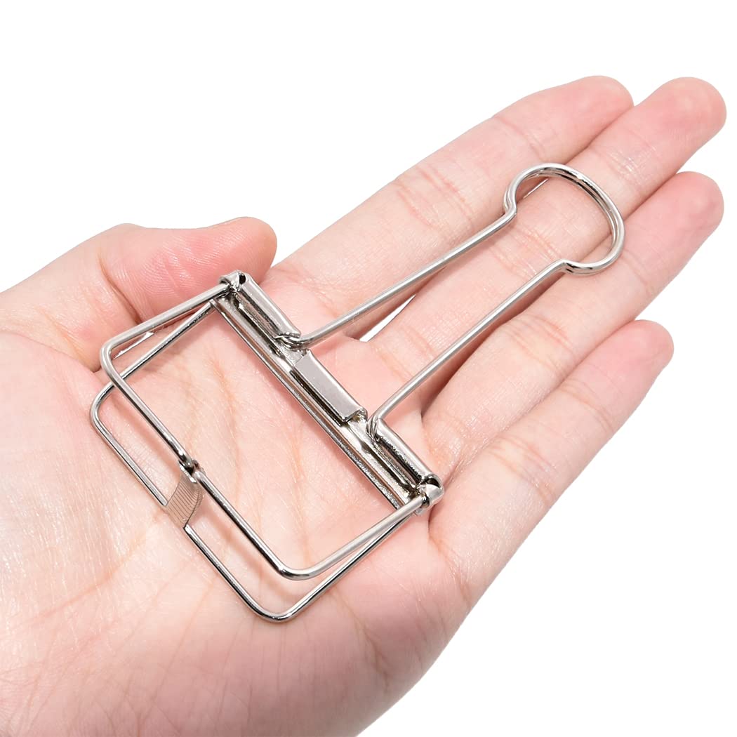 Extra Large Binder Clips 2 Inch, Big Paper Clamps Silver for Office School Supplies (15Pcs)