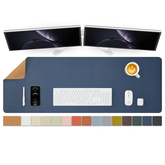 Large Cork Desk Mat - 47.2"x 17" Desk Pad for Office and Home - Ideal for Large Mouse Pad and Desk