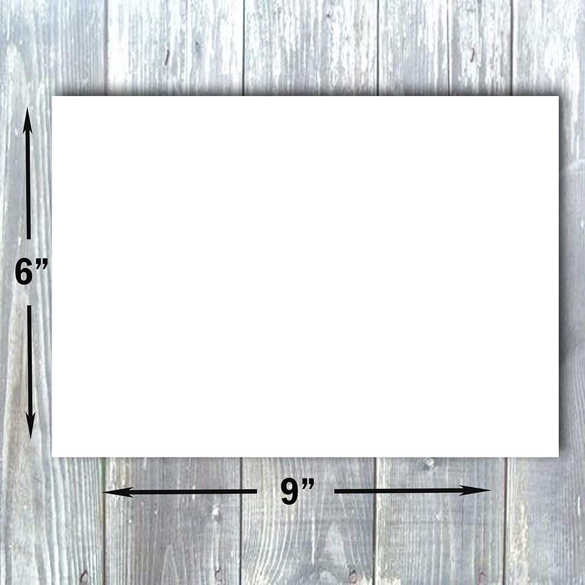 Hamilco White 100lb Cover Heavy 6x9 Index Cards & Recipe Cards (100PK)