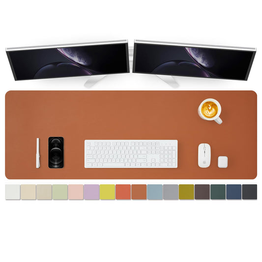 Large Desk Mat - 47.2"x 17" Non-Slip PU Desk Pad for Office and Home - Ideal for Large Mouse Pad
