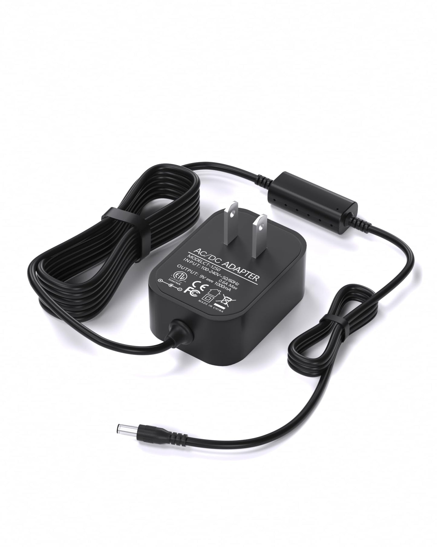 VHBW for Boss PSA Adapter 9V DC, Low Noise with Wave Filter Replacement Pedal Power Supply for Boss