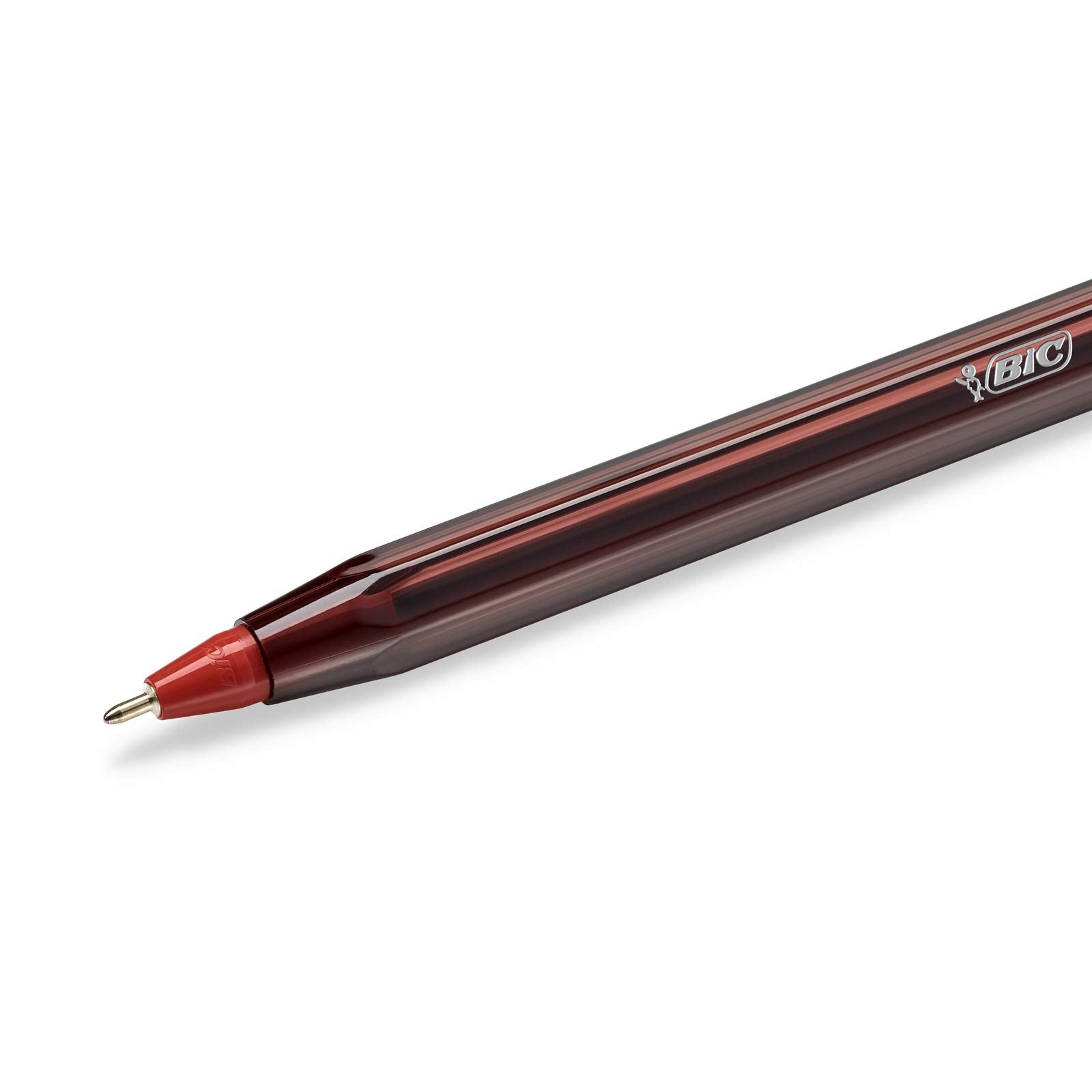 Bic Crystal Exact Fine Point Pens (0.7 mm) - Red, Box of 20