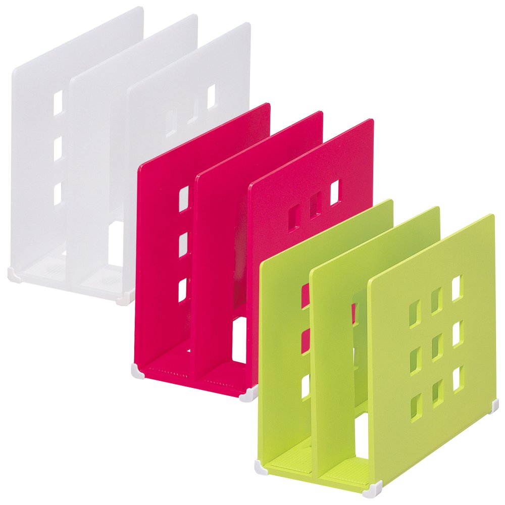 Lihit Lab A7320-6 Divider Rack, Small, Yellow-Green