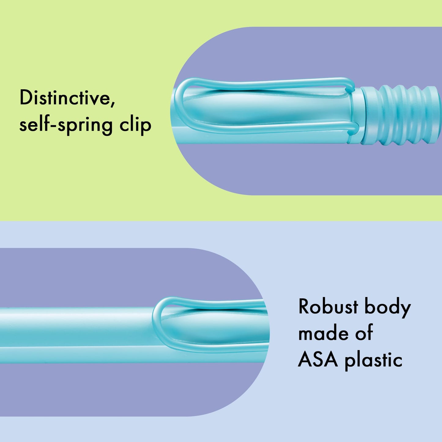 Lamy safari aquasky - Ballpoint Pen with ergonomic grip & line width M - for pleasant long writing