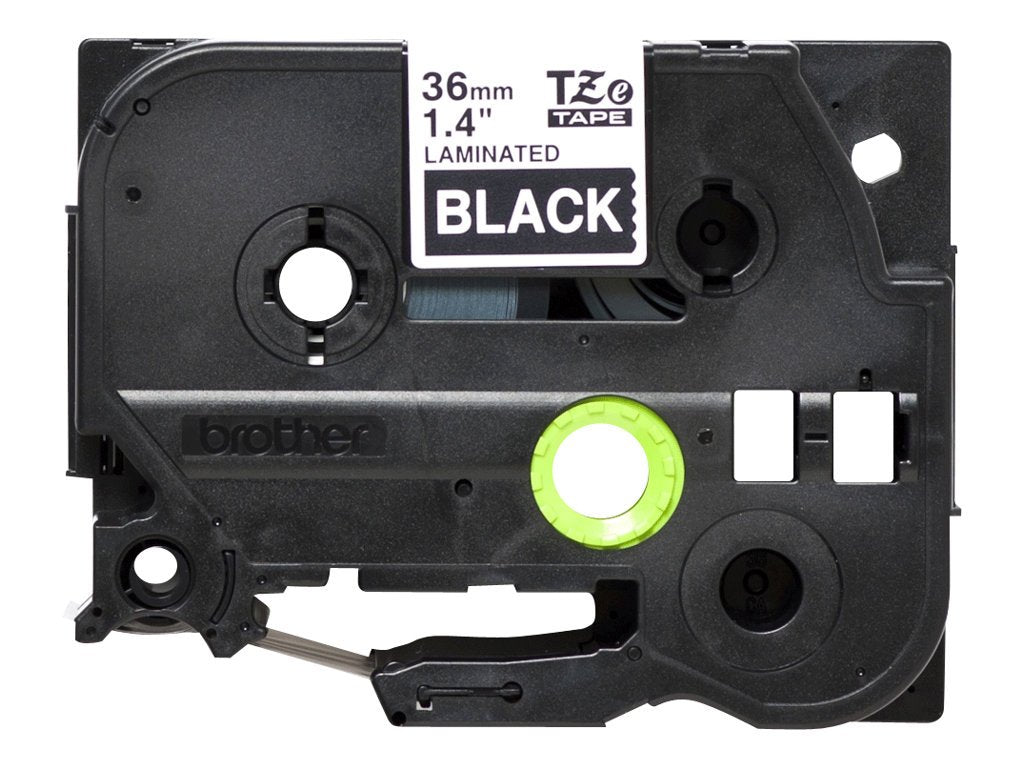 Brother TZe-365 Labelling Tape Cassette, White on Black, 36 mm (W) x 8 m (L), Laminated, Brother
