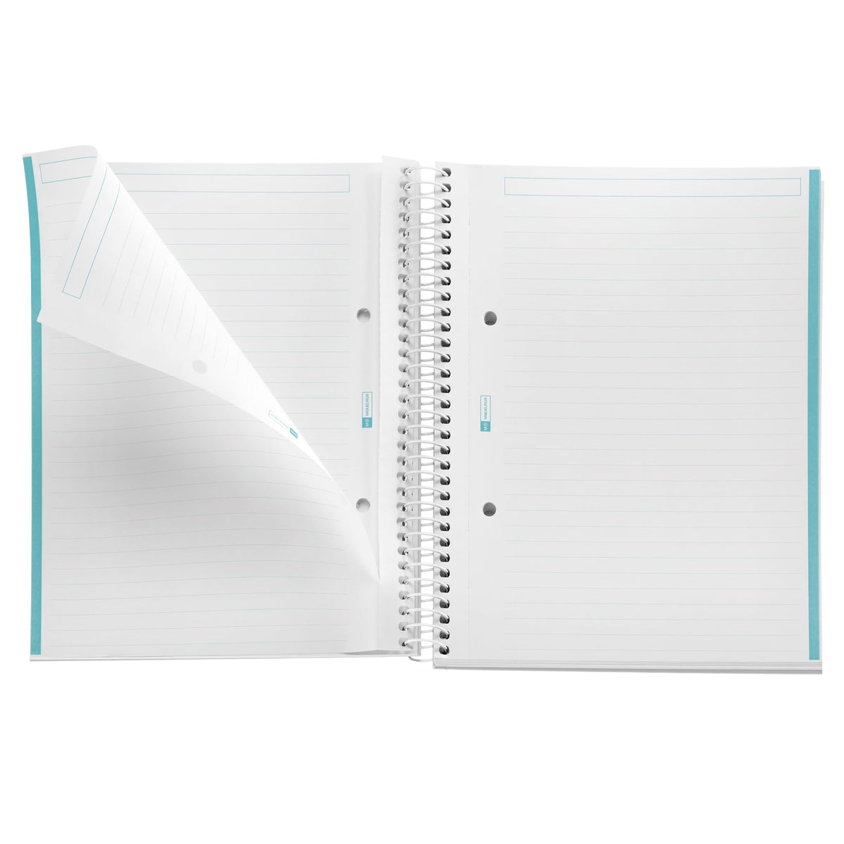 Miquelrius - A5 Notebook Emotions, 80 Sheets 90 g/m², Horizontal Ruled 7 mm, 1 Colour Stripe