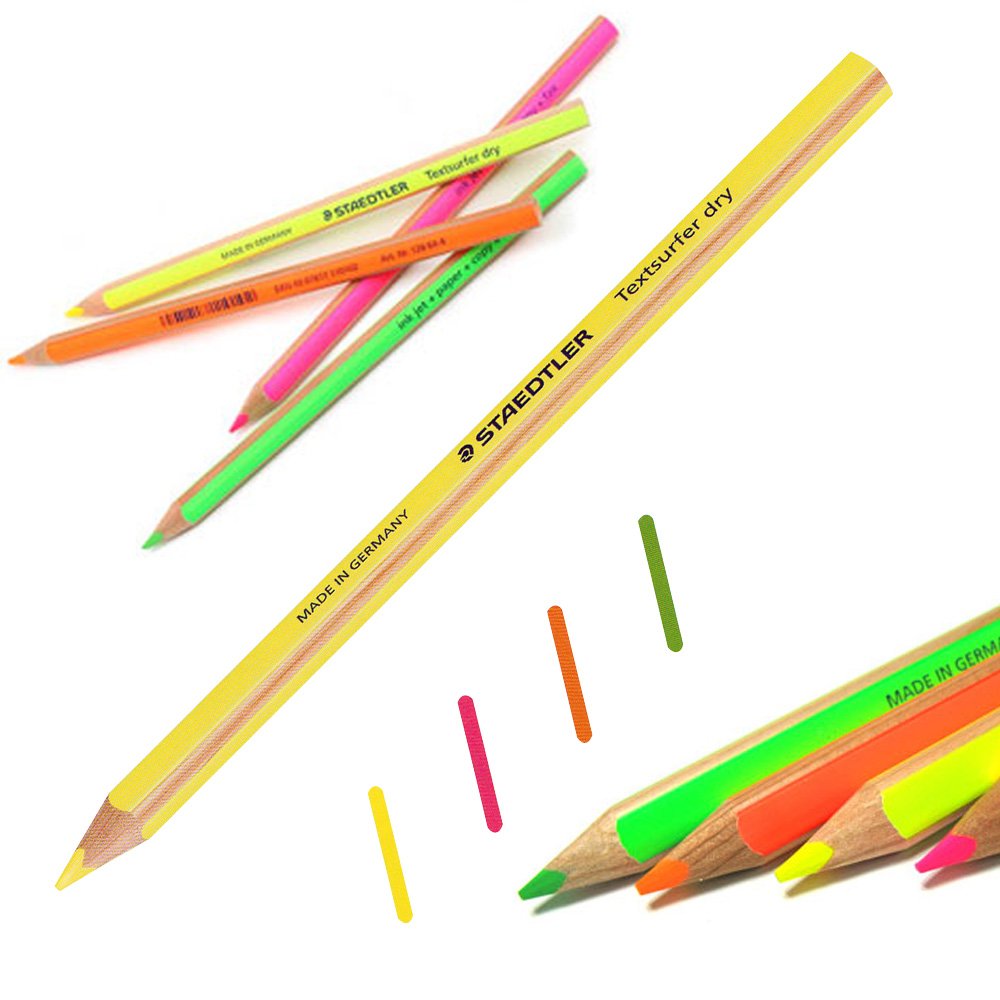 Staedtler Textsurfer Dry Highlighter Pencil 128 64 Drawing for Writing Sketching
