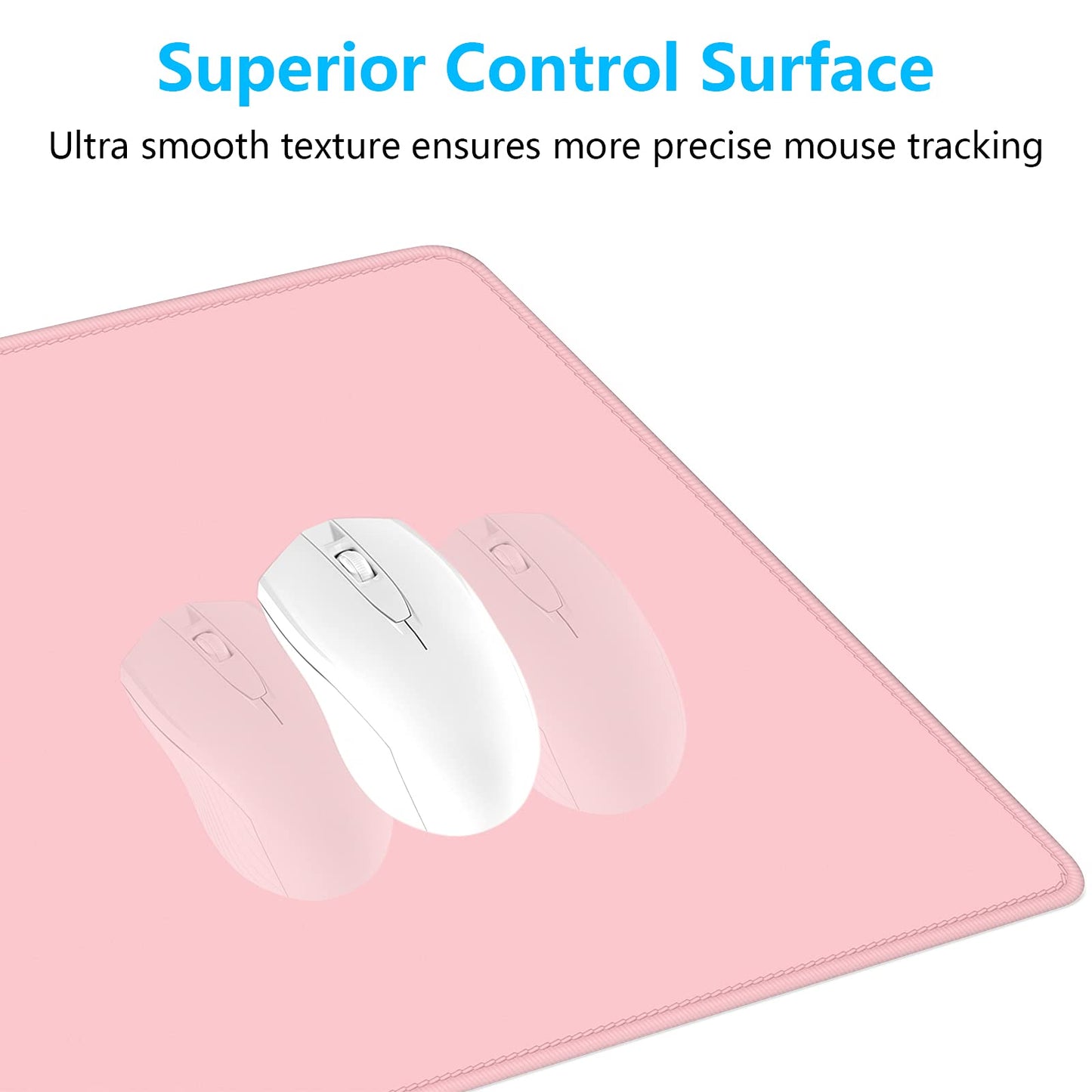 Dapesuom Large Gaming Mouse Pad, Extended Mouse Mat with Stitched Edges, Full Size Keyboard Pad
