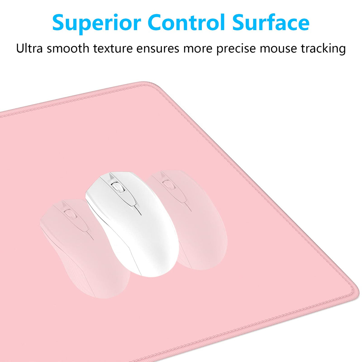 Dapesuom Large Gaming Mouse Pad, Extended Mouse Mat with Stitched Edges, Full Size Keyboard Pad
