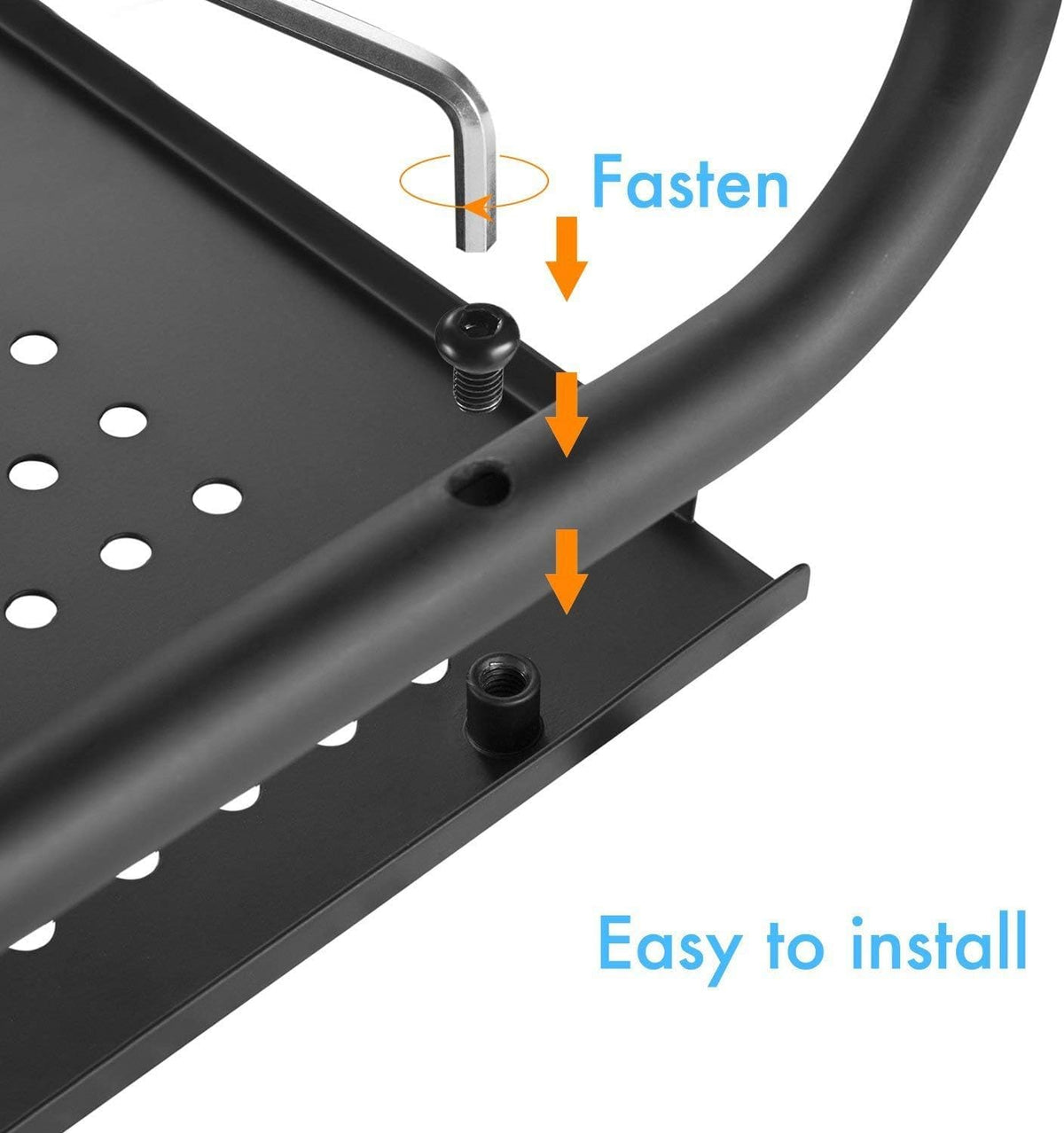 HUANUO Monitor Riser for Desk, Laptop Stand with Vented Steel Shelf, 2 Pack