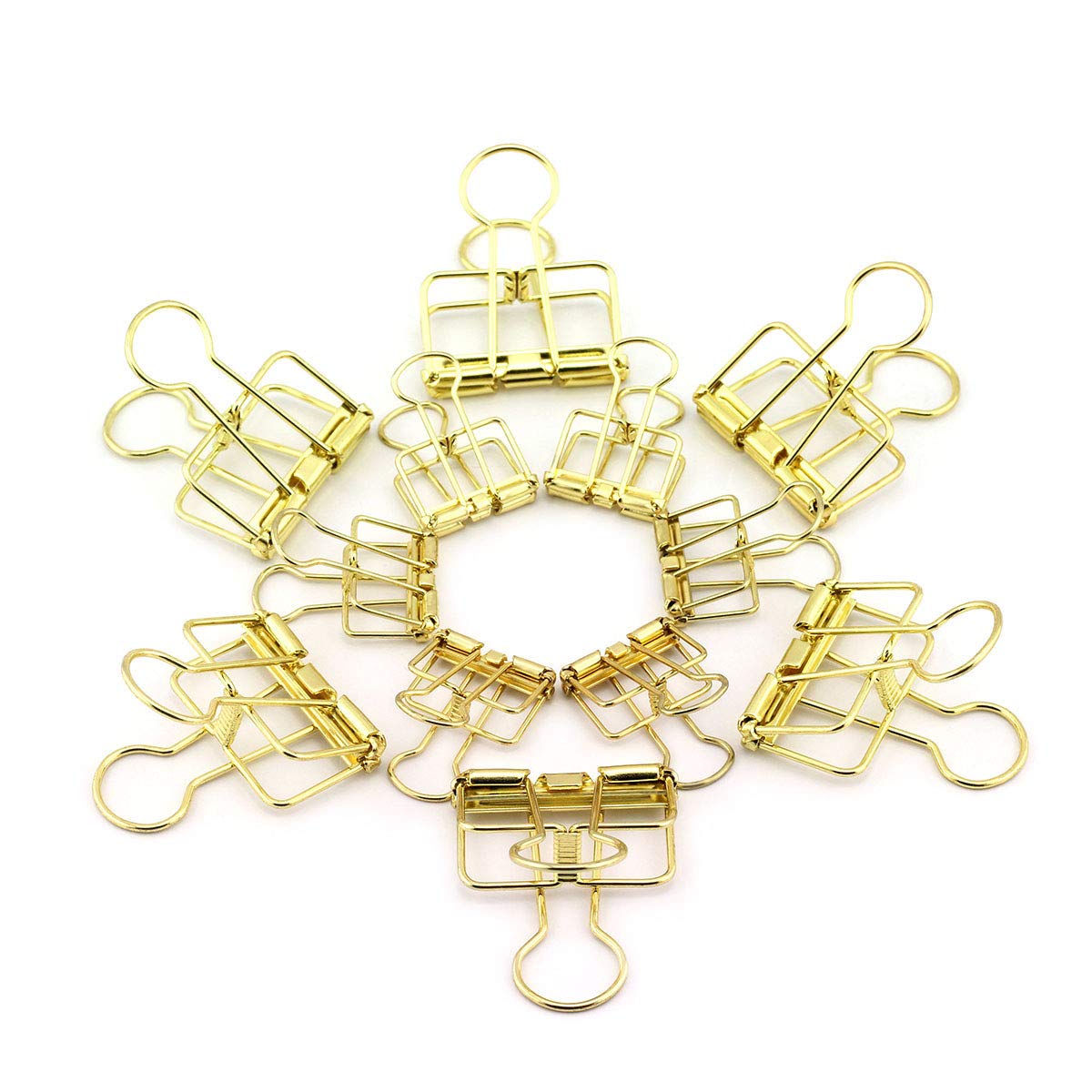 RuiLing 40-Pack Multi-purpose Metal Wire Binder Clip Set,20pcs 2.25 Inch & 20pcs 1.57 Inch Paper