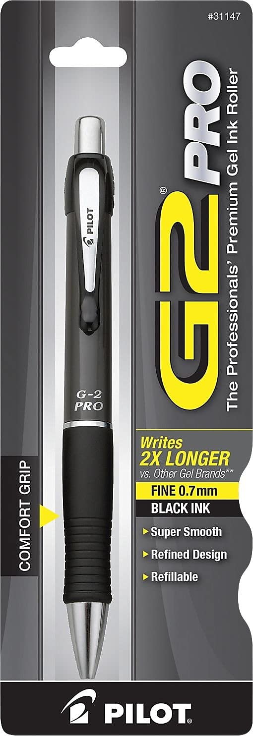 Pilot, G2 Premium Gel Roller Pen, Fine Point 0.7 mm, Black