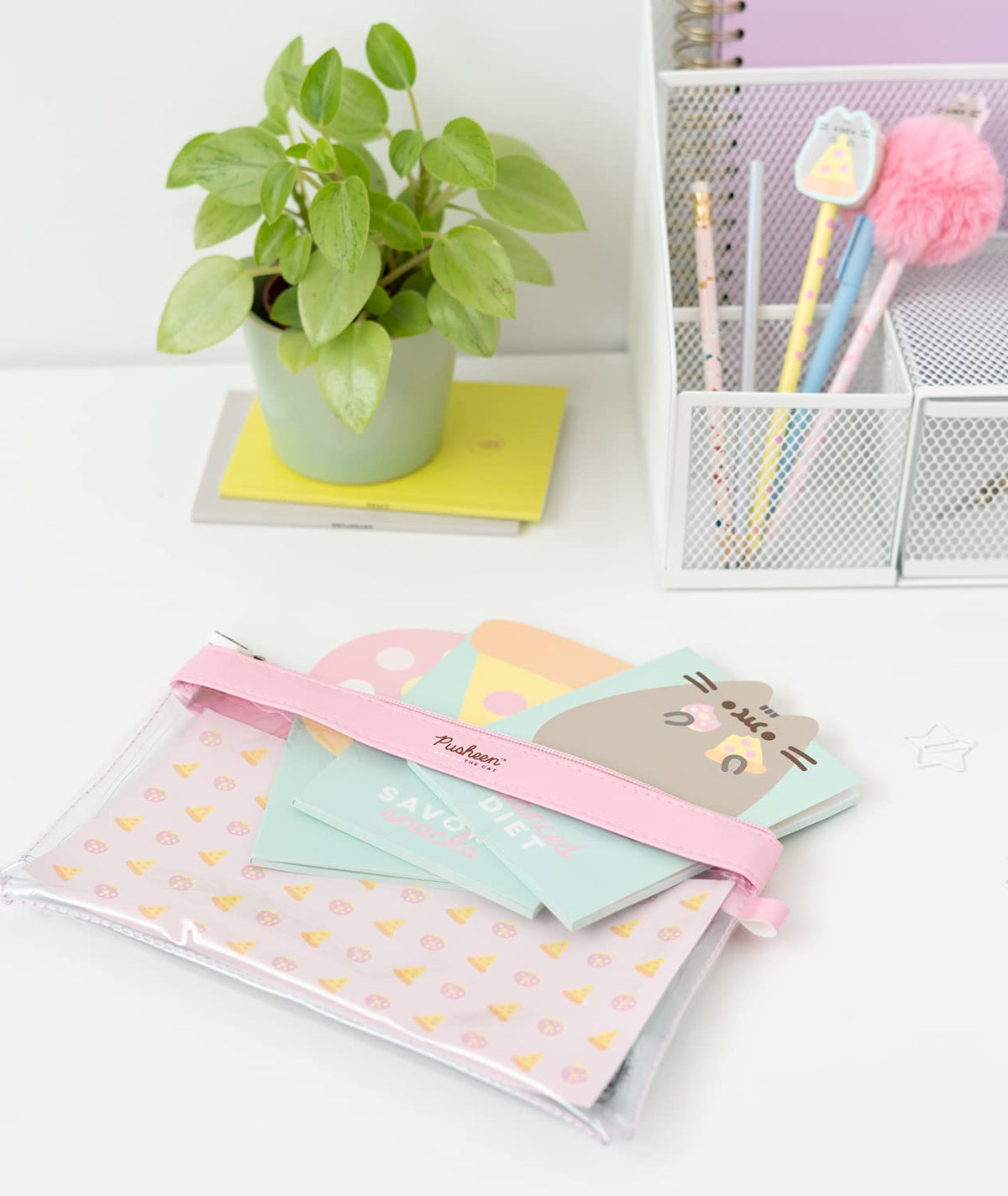 Grupo Erik Pusheen Pencil Case with Pen & 3 Notepads, Pusheen stuff