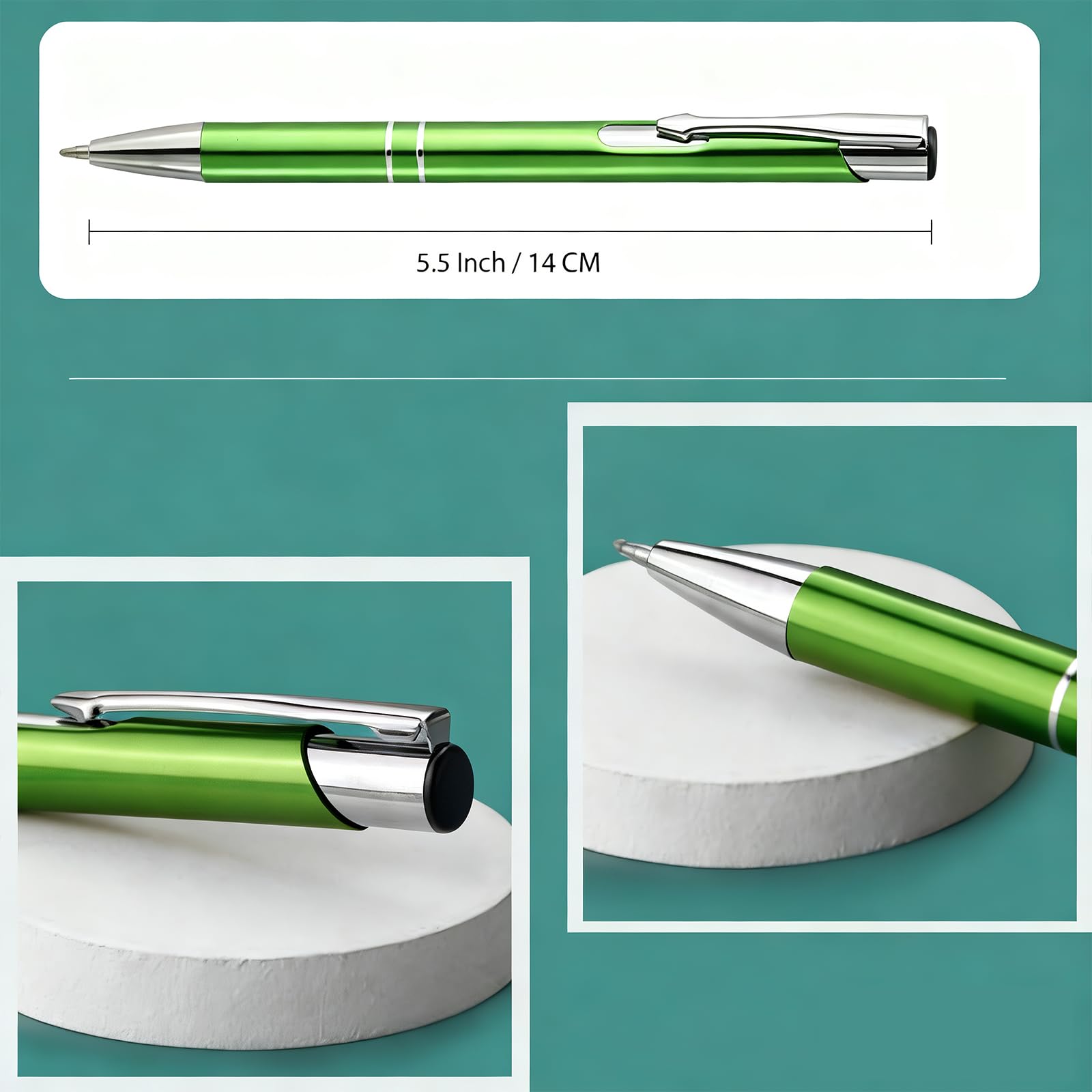 Personalized Black Ink Pen for Events, Trade Shows-Pack of 50