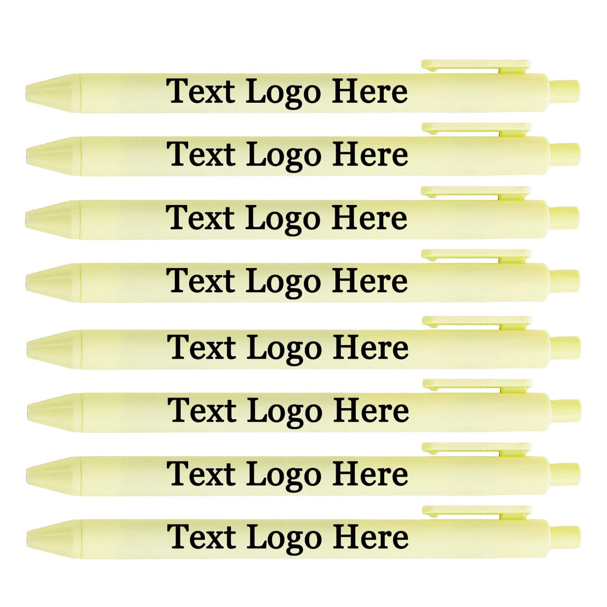 HEYZARDA Personalized Pens with Name Bulk 100-1000 Pcs, Beige