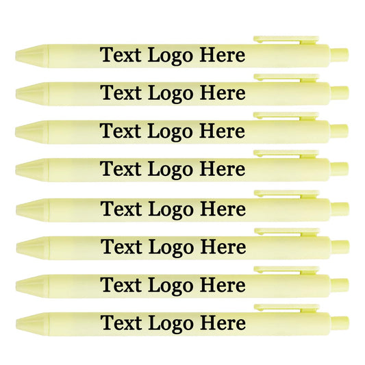 HEYZARDA Personalized Pens with Name Bulk 100-1000 Pcs, Beige