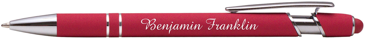 ExpressDesigns™ - Premium Custom Pens with Stylus | Burst of Color | Personalized Soft-Touch Metal