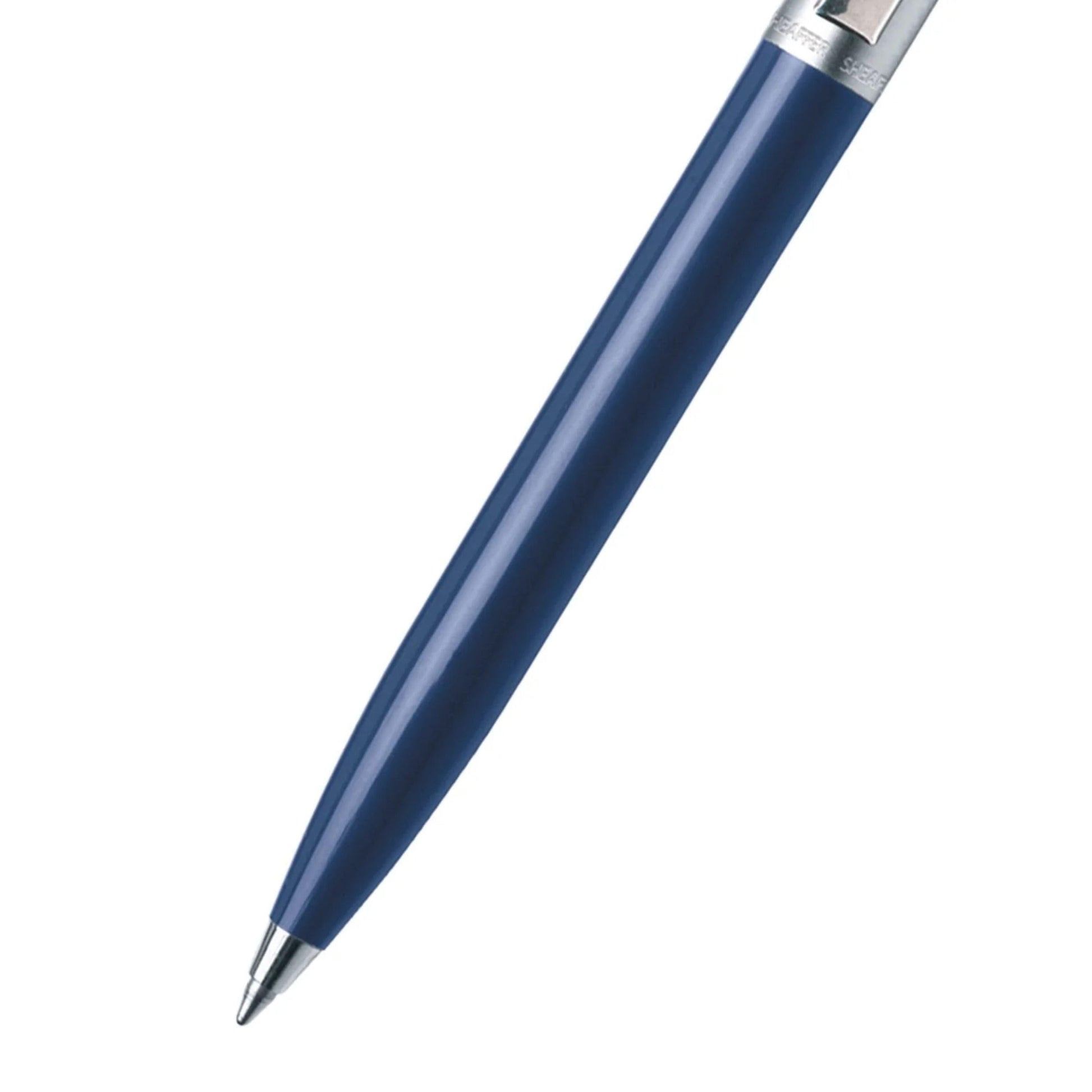 Sheaffer Sentinel Blue Ballpoint Pen with Chrome Trim