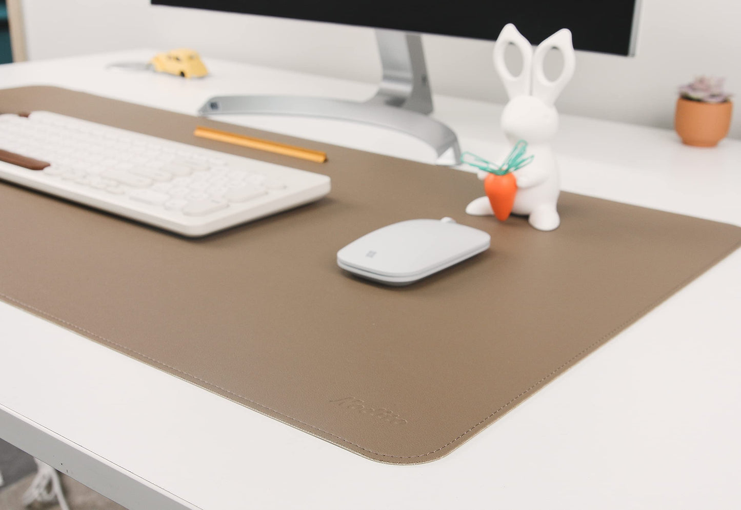 NODITO Dual-Sided Leather Desk Pad,Blotter for Laptop Computer,Mouse Pad,Writing,Drawing,Arts and