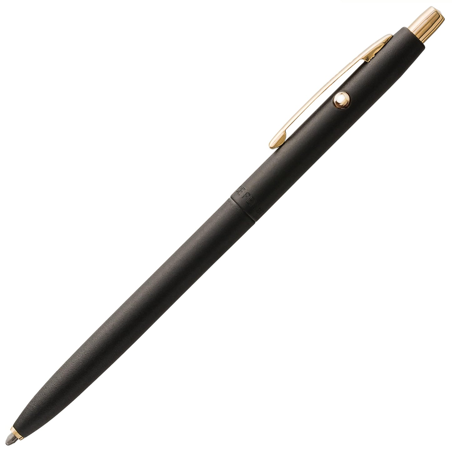 Fisher Space Pen Matte Black Shuttle Pen With Gold Accents and Gift Box