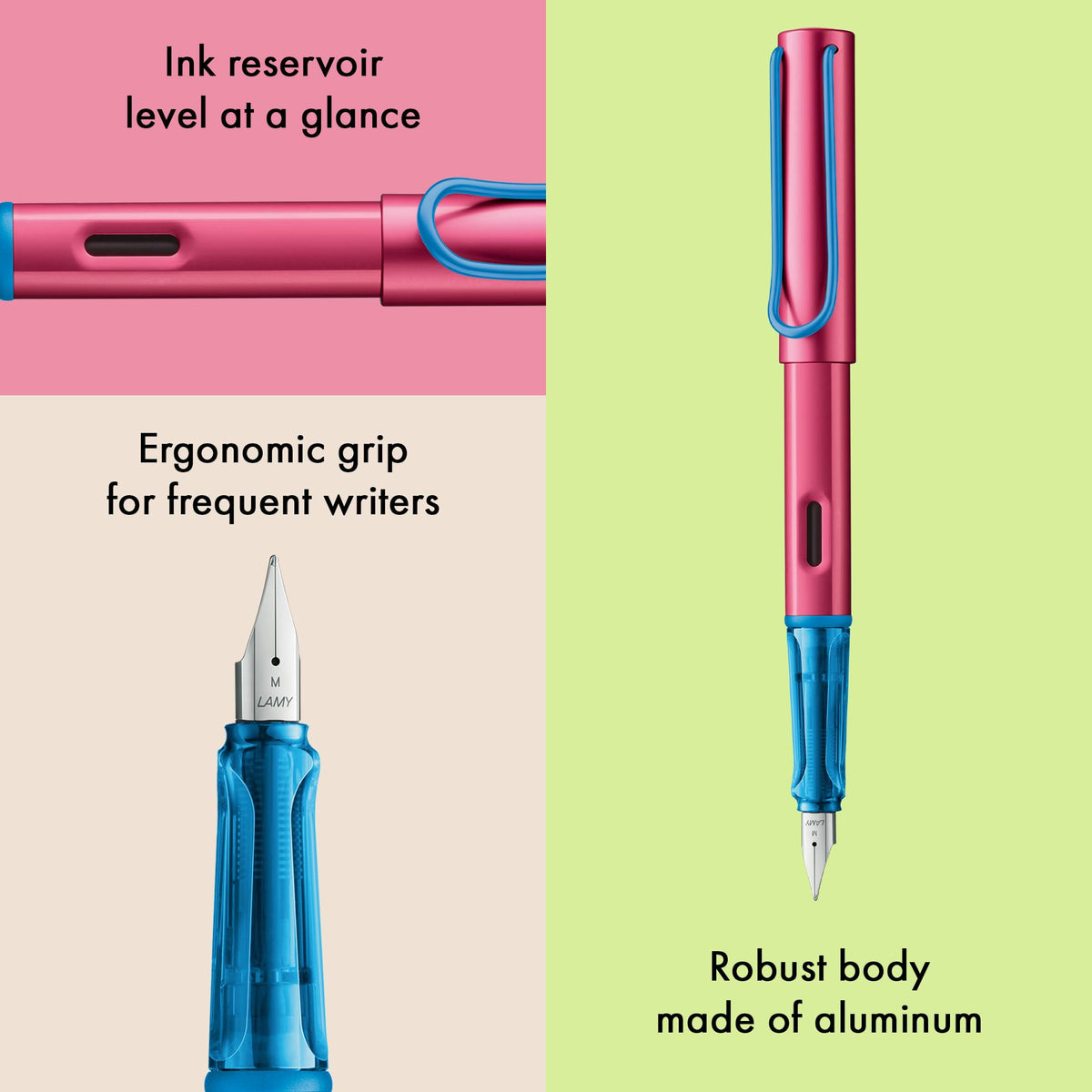 LAMY AL-star rollerskate - Fountain Pen with ergonomic grip & polished steel nib in size EF