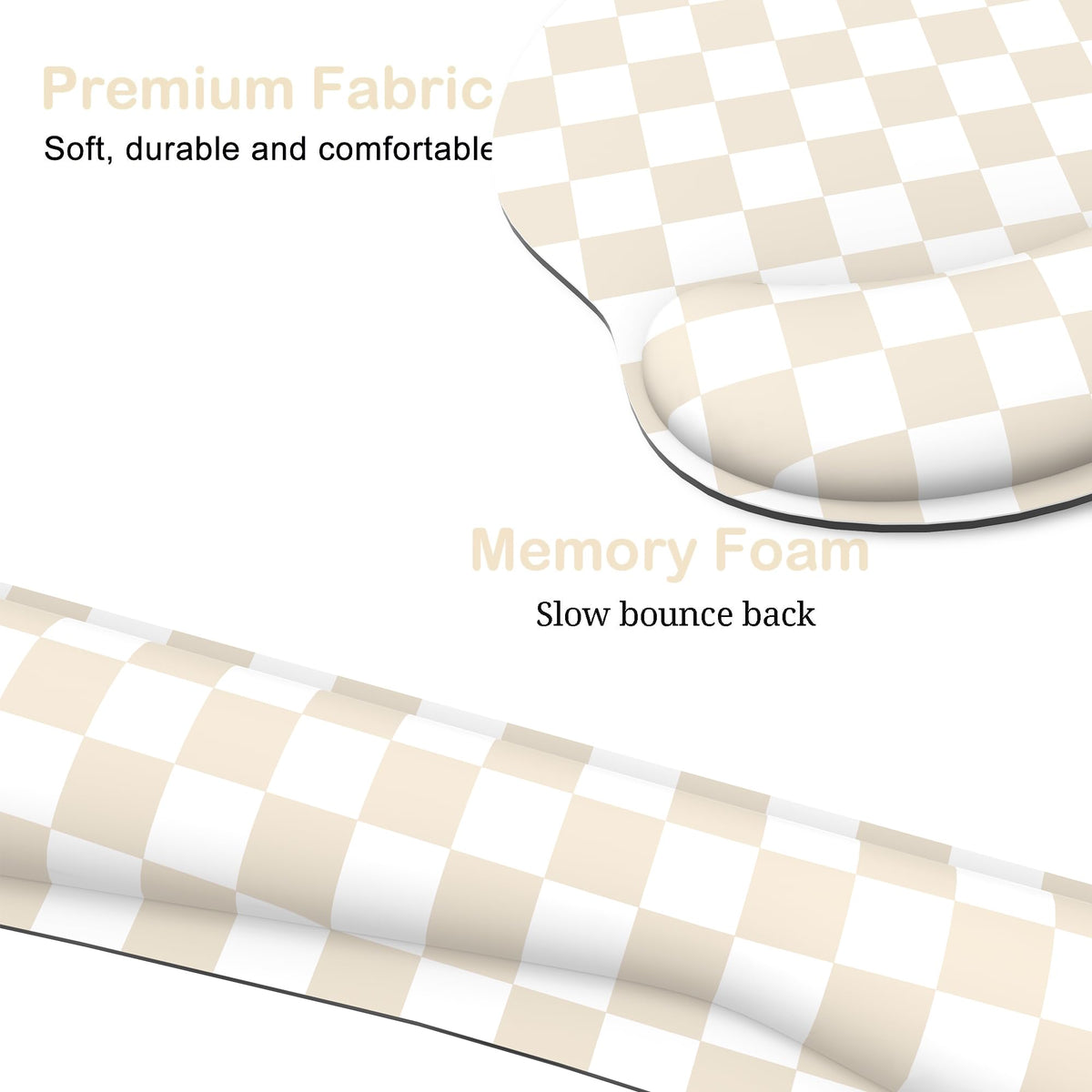 Ergonomic Mouse Pad with Wrist Rest and Keyboard Wrist Rest, Mousepad