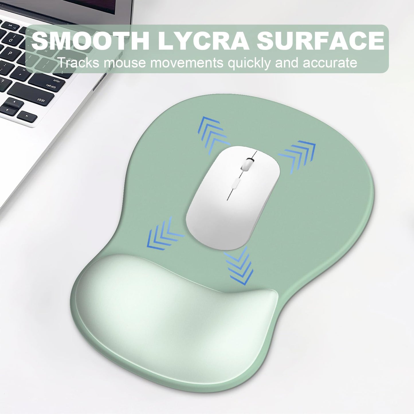 Ergonomic Mouse Pad with Wrist Rest and Keyboard Wrist Rest, Gel Mousepad