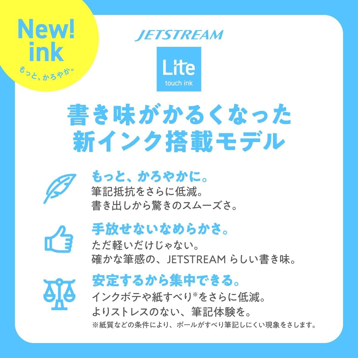 三菱鉛筆 Uni Jetstream Single Ballpoint Pen, Equipped with 0.5mm Lite Touch Ink (Black), Shell White