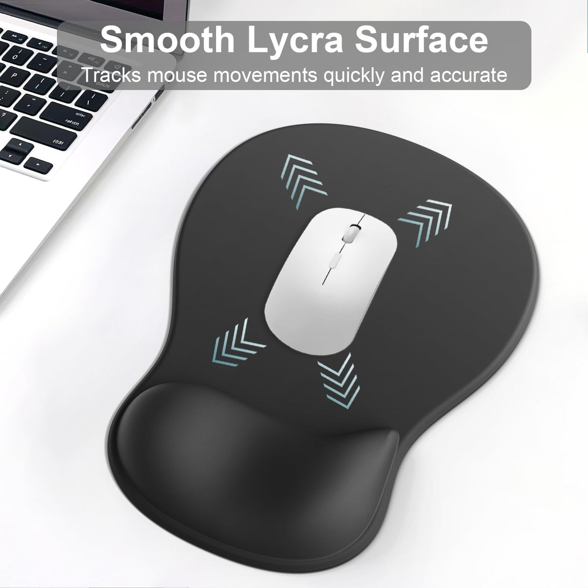 Ergonomic Mouse Pad with Wrist Rest and Keyboard Wrist Rest, Gel Mousepad
