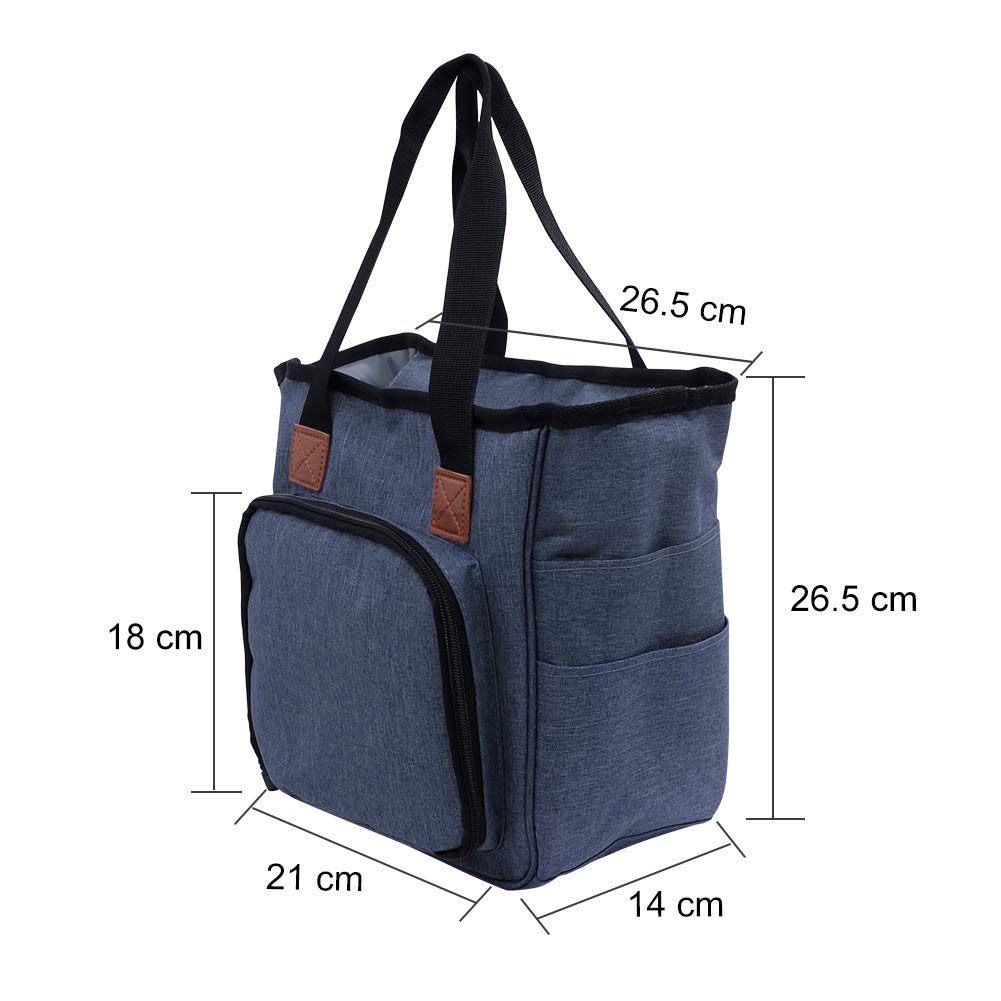 SumDirect Yarn Bag, Knitting Organizer Tote Bag Portable Storage Bag for Yarns, Carrying Projects