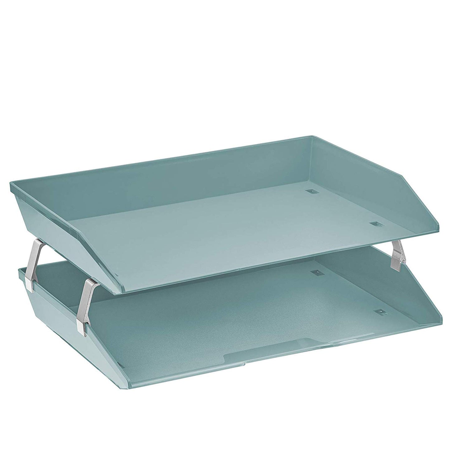 Acrimet Facility 2 Tier Letter Tray, Side Load, Letter Size/A4, Desktop File Organizer, Plastic
