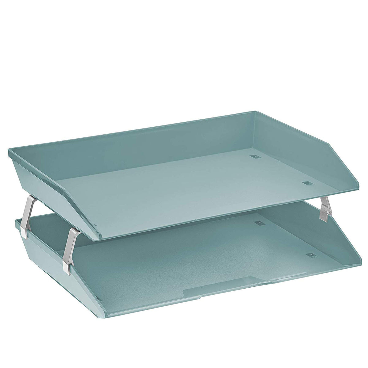 Acrimet Facility 2 Tier Letter Tray, Side Load, Letter Size/A4, Desktop File Organizer, Plastic