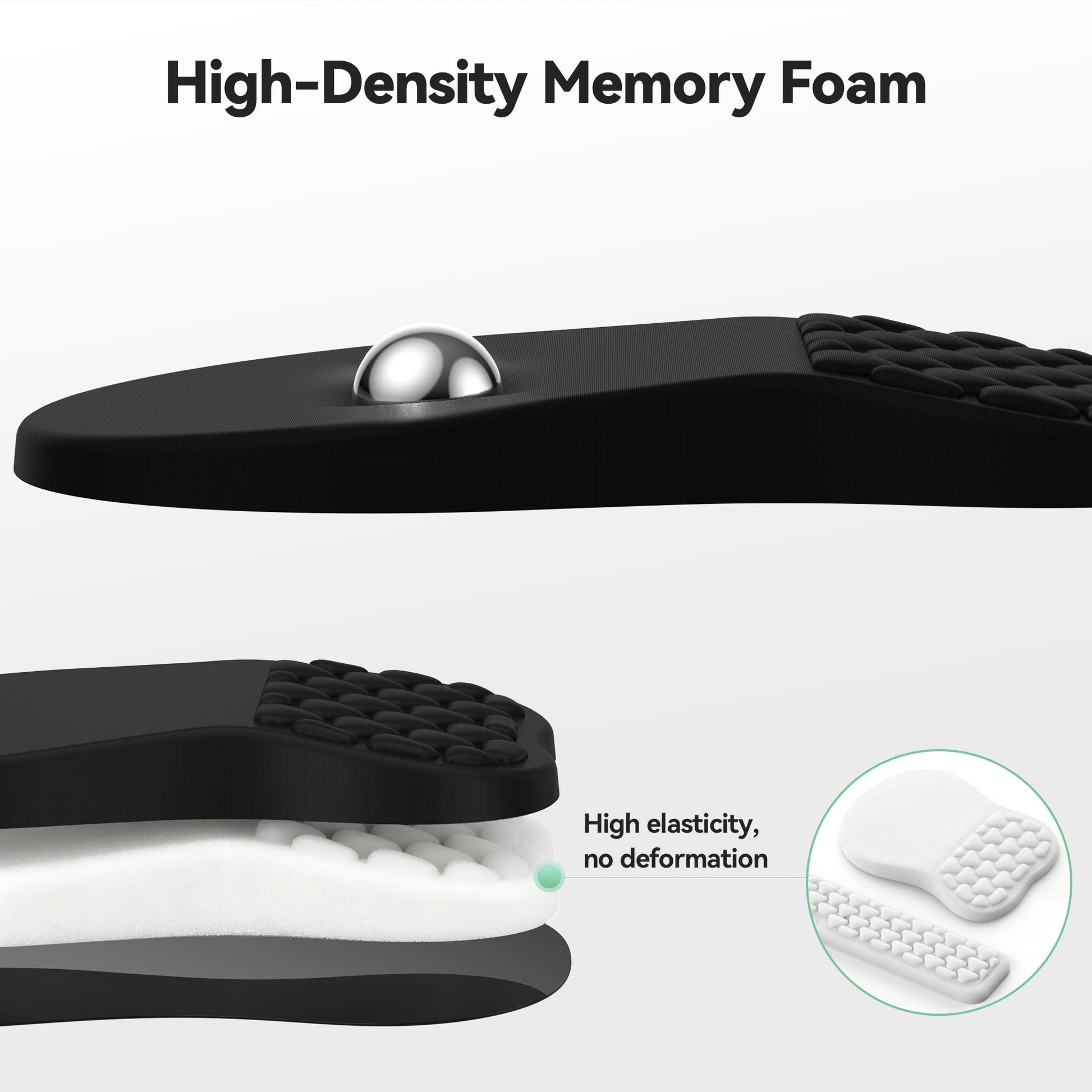 TECKNET Keyboard Wrist Rest and Mouse Pad 2 in 1 Set with Wrist Support