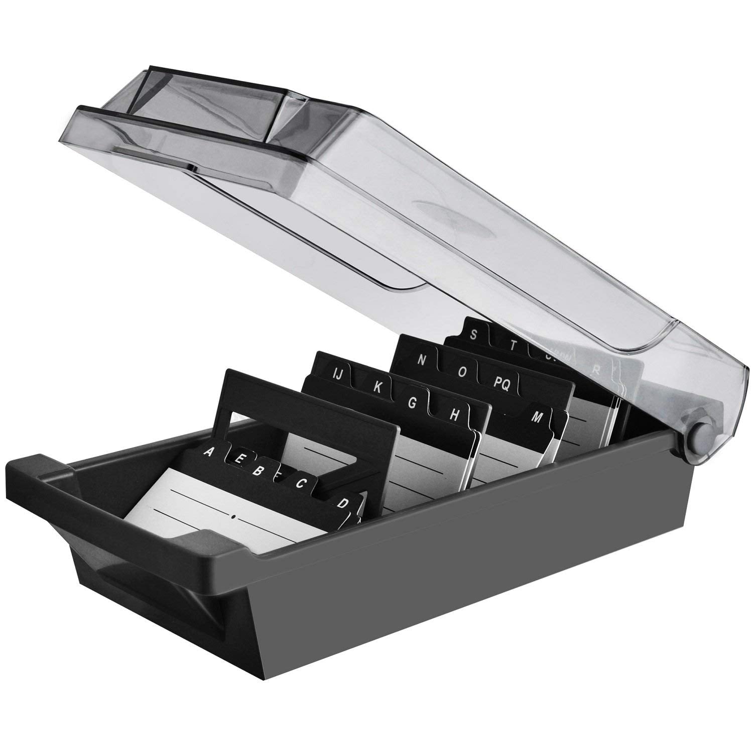 Hamosky Business Card Holder Box Business Card Box Business Card File Business Card Storage
