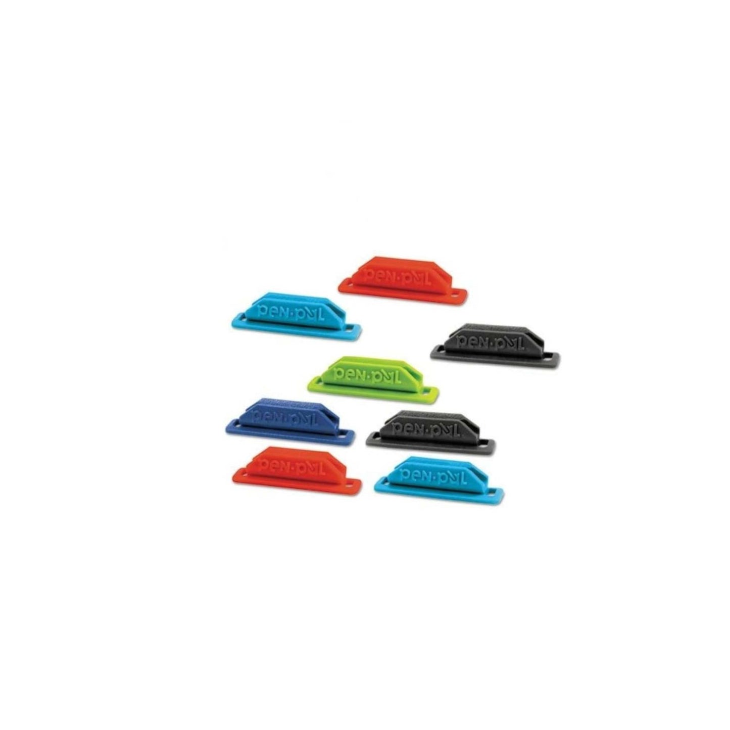 Tops Penpal Rubber Pen/Pencil Holder, 5/8 x 2 5/8 x 5/8 Inches, Assorted , 8 Packs [Includes 8