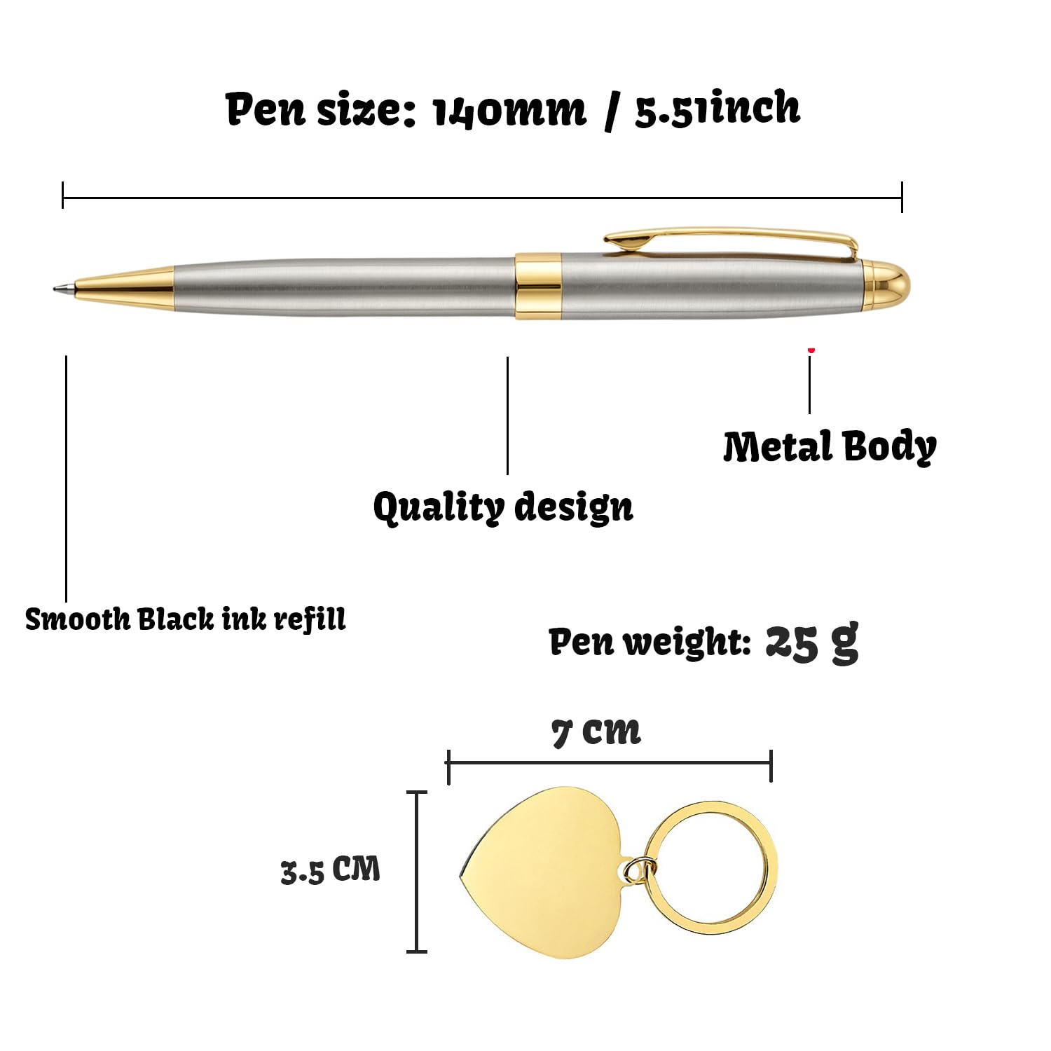Yastar Personalized Ballpoint Pen Gift for Souvenir Colleague Friend Nurse