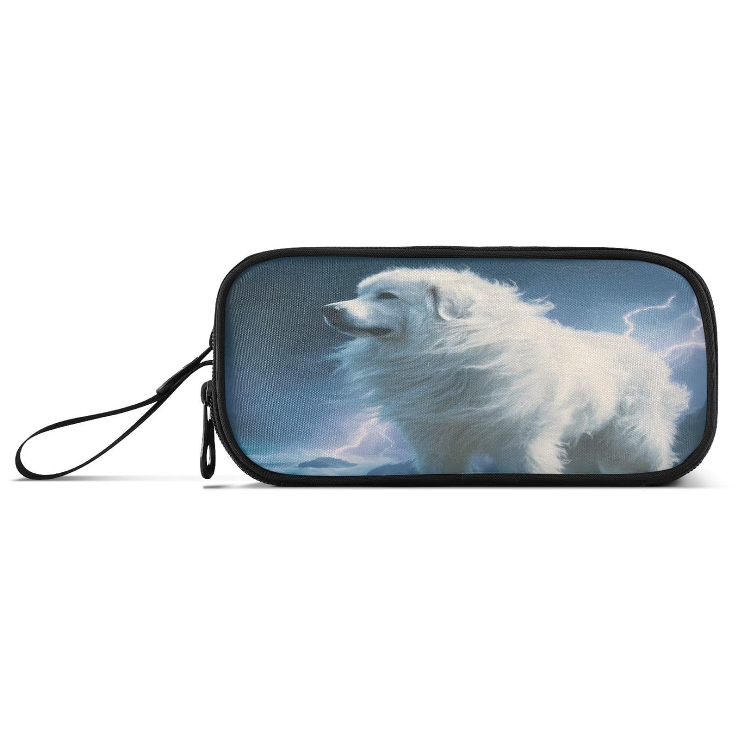 BOENLE Great Pyrenees Dog Pencil Case Box Boys Girls Large Pencil Pouch Zipper Compartments Big