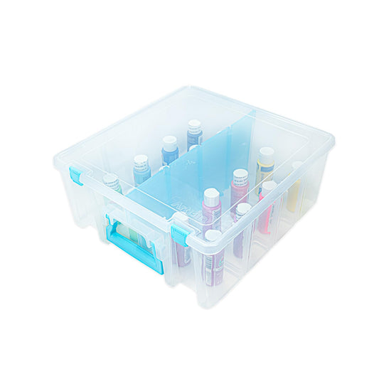 ArtBin Super Satchel Double Deep Compartment Box - Art Storage with 8 Removable Compartments, Smart